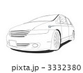 イラスト 乗り物 車 自動車 ミニバン バン 自家用車 ファミリーカー
