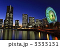 ランドマークタワーとみなとみらいの夜景