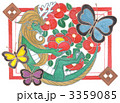 椿・蝶・龍
