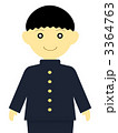 学ランを着た男の子