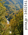 秋山郷の中津川渓谷の紅葉