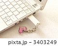キーボードとUSBメモリー