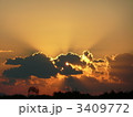 秋分の日の夕日
