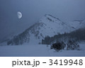 月と雪景色