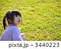芝生と女の子
