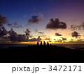 ラパ・ヌイの夕焼け