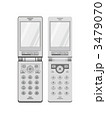 灰色の携帯電話2種類