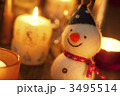 雪だるまとキャンドル
