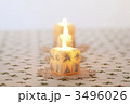 一列に並ぶキャンドル