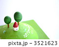 お山とおうちのジオラマ