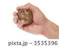 水晶の玉を持つ手