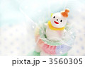 粘土細工の雪だるま