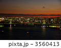 レインボーブリッジから横浜の夜景