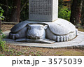 亀形石を台座とした碑石（会津藩主 松平家墓所）