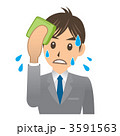 ビジネスマン A 表情3 暑い