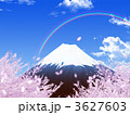 青富士と桜