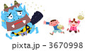節分青鬼と子ども