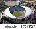 長居スタジアムを空撮