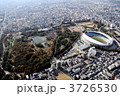 長居公園を空撮