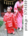 親子で七五三詣（3歳・全身・笑顔）