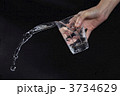グラスからこぼれる水4