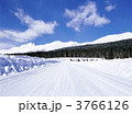 バンフ国立公園の雪道