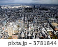 大阪の上町筋を空撮