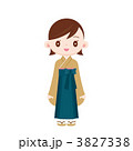 袴姿の女性 正面