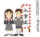 入学式（男の子と女の子）
