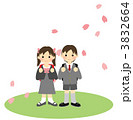 入学式（男の子と女の子）