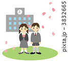 入学式（男の子と女の子）