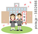 入学式（男の子と女の子）