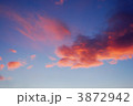 夕陽に染まる雲