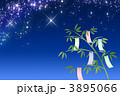 星空と七夕飾り 星空と七夕飾り
