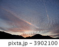 うろこ雲と夕焼け