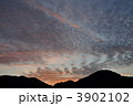 うろこ雲と夕焼け