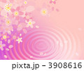 水面にうつる桜