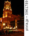 メキシコの中世都市サンミゲル・デ・アジェンデの夜景