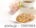胡麻煎餅とお茶
