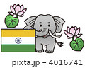 象とインド国旗