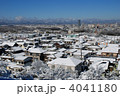 雪の八王子市街地