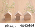 積み木で作った街並みイメージ
