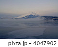 富士山と氷結山中湖