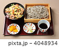五目チラシとそばのセット