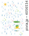 カエルとお天気雨