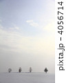 冬の美瑛4本の木