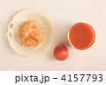 ドーナツ　野菜ジュース　トマト