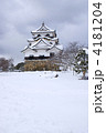 彦根城雪景色