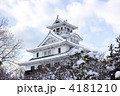 長浜城雪景色