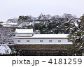 彦根城雪景色